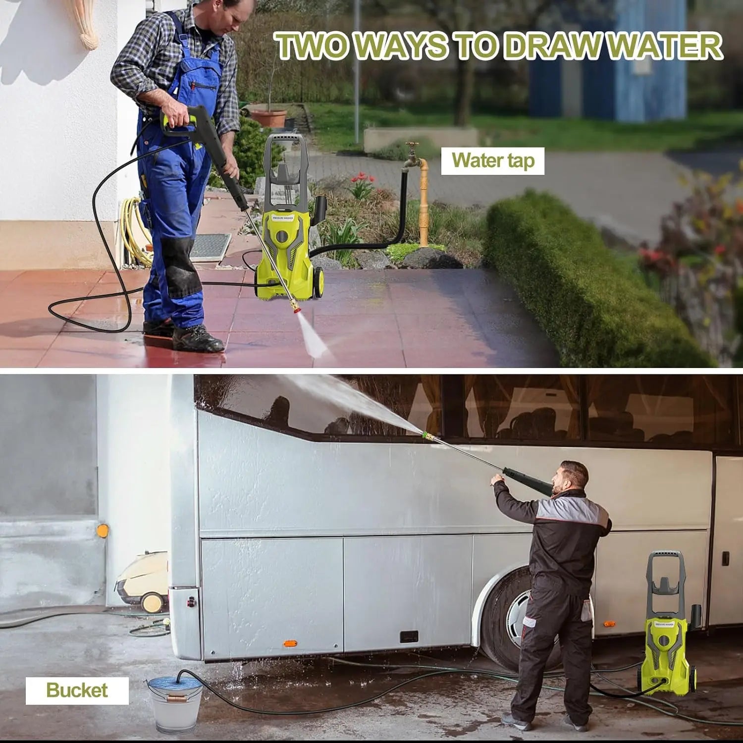 Power Washers Electric Powered 4500Psi-Max 2.8GPM High Pressure Washer Car Cleaning Machine with Adjustable