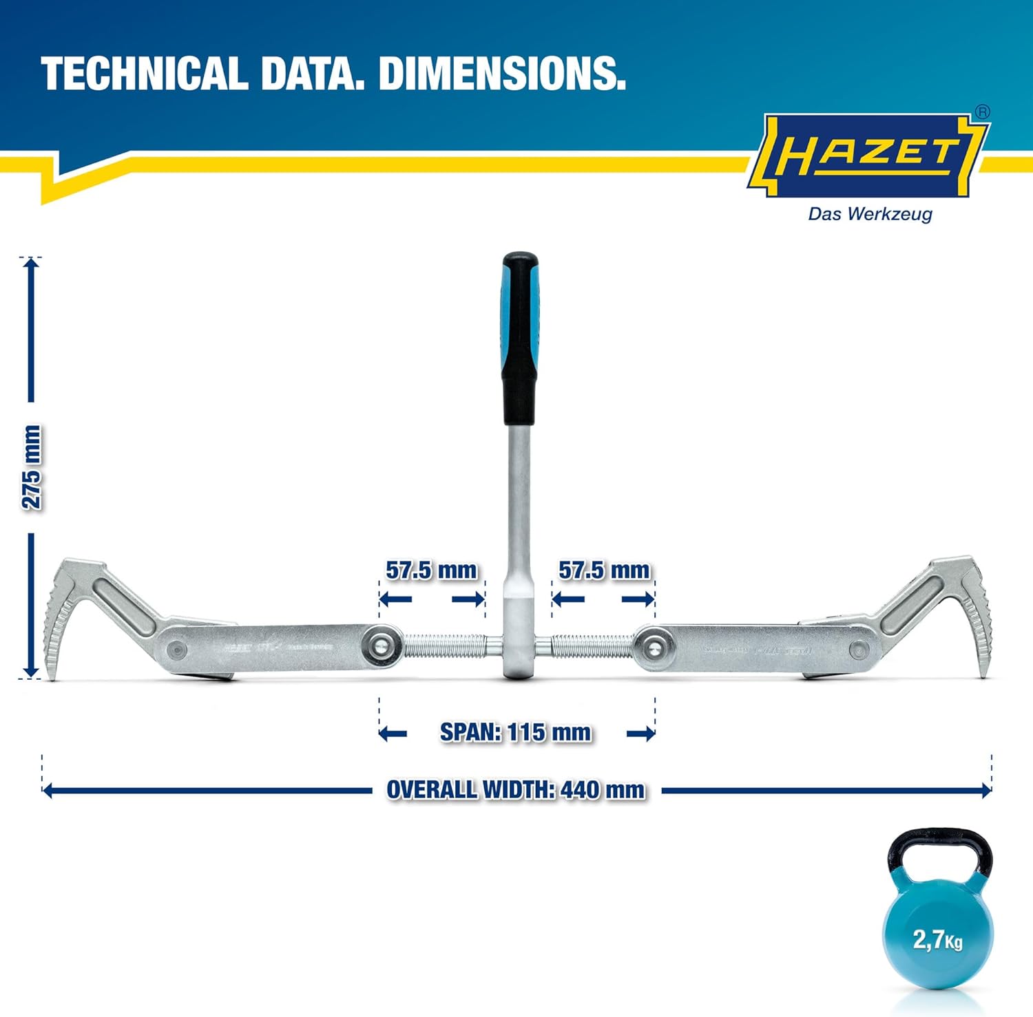 Beam Puller 1774-1 – Timber Clamp & Pull Tool | 4.53" Stroke, TR16x5 Thread