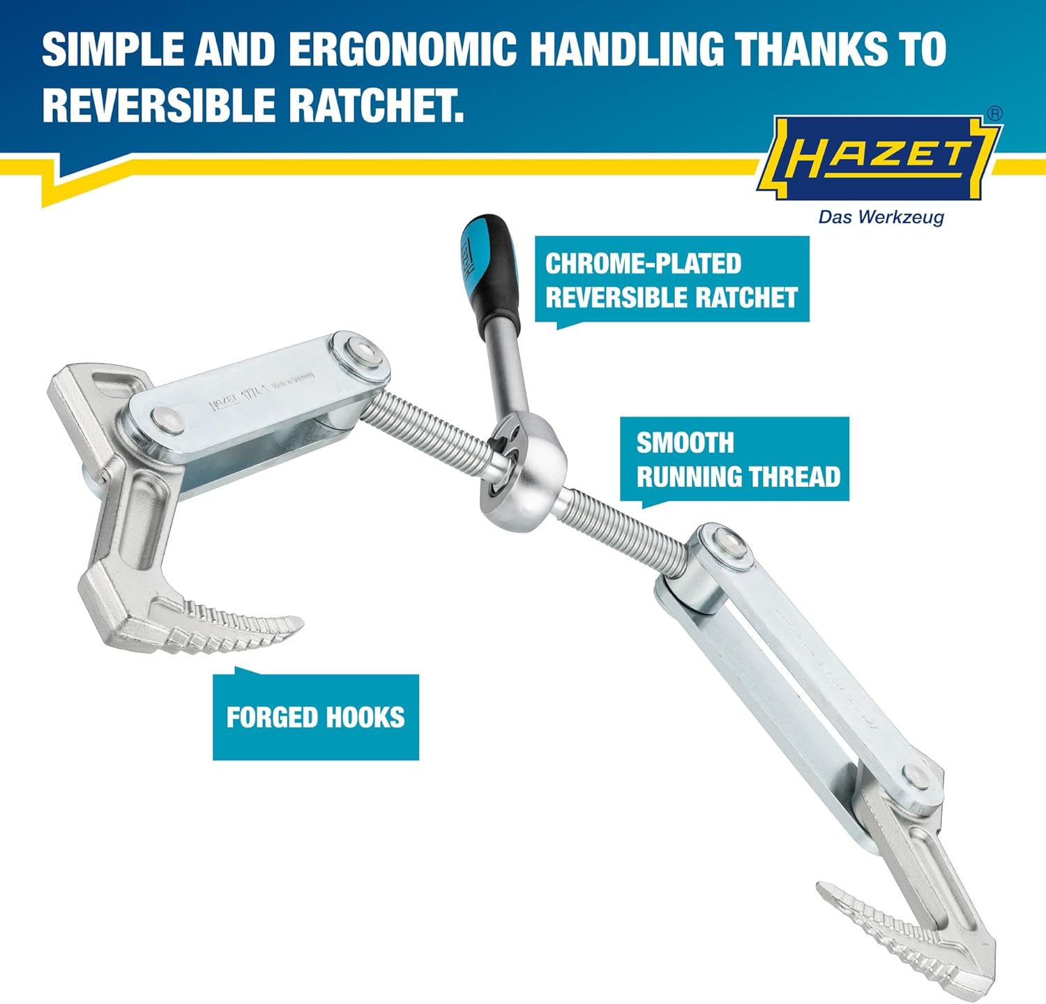 Beam Puller 1774-1 – Timber Clamp & Pull Tool | 4.53" Stroke, TR16x5 Thread