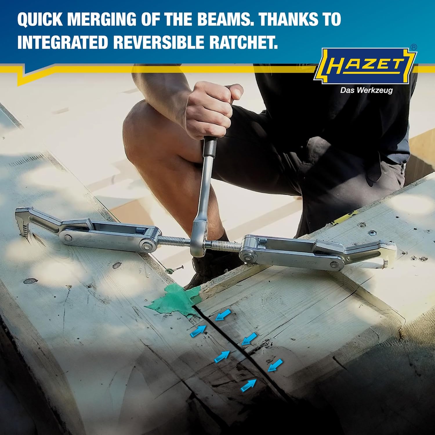 Beam Puller 1774-1 – Timber Clamp & Pull Tool | 4.53" Stroke, TR16x5 Thread