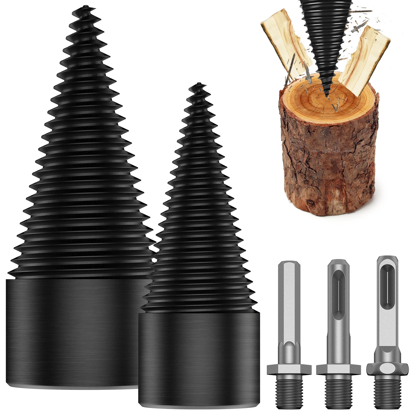 Log Splitter Screw Cones Drill Bit 